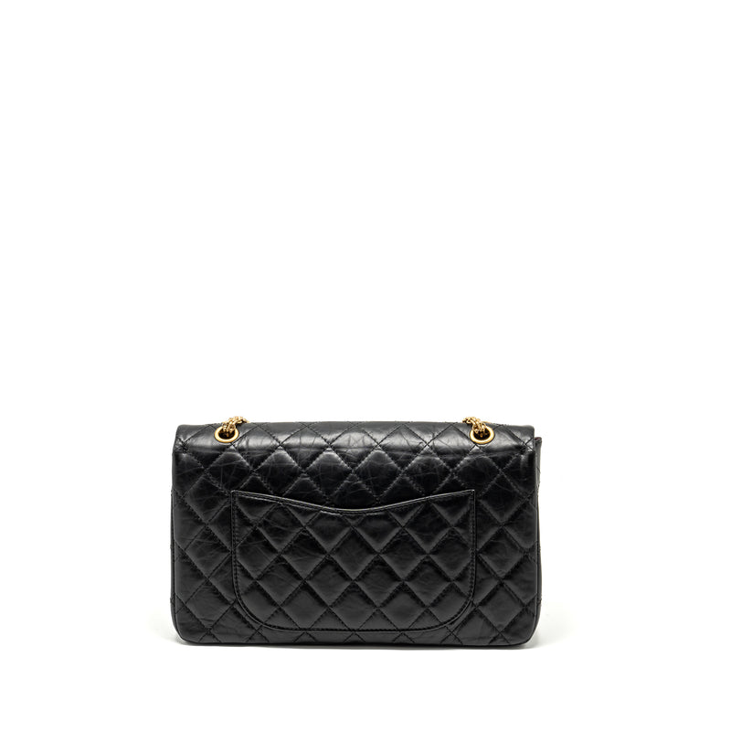 Chanel Maxi 2.55 reissue flap bag aged calfskin Black GHW