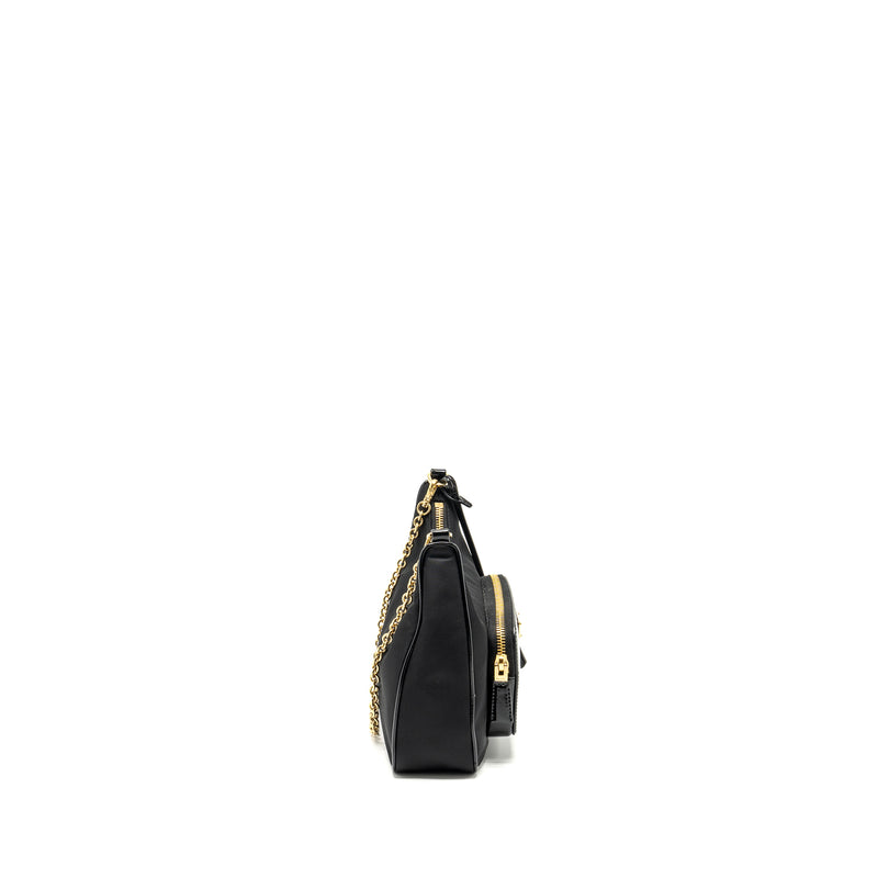 Prada Re-nylon mini bag nylon/ calfskin black GHW