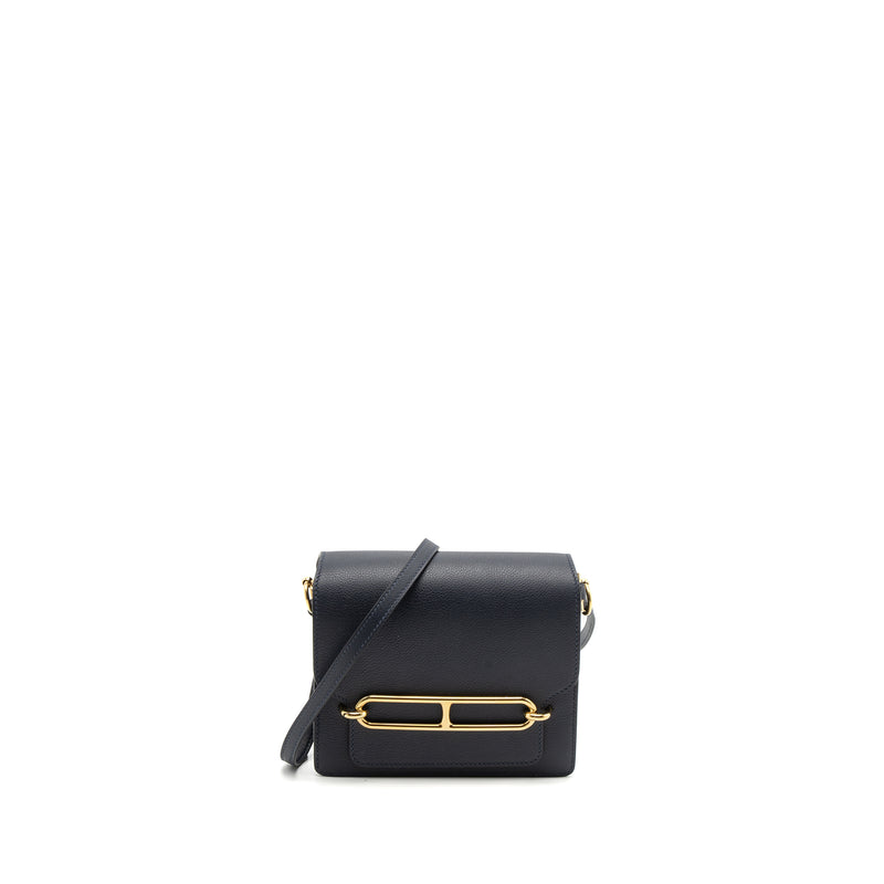 Hermes Mini Roulis Evercolour Blue Nuit GHW Stamp Y