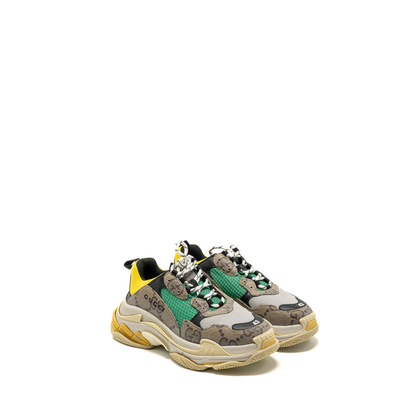 Gucci x Balenciaga Size 43 Triple S The Hacker Project Polyester/Rubber Multicolour