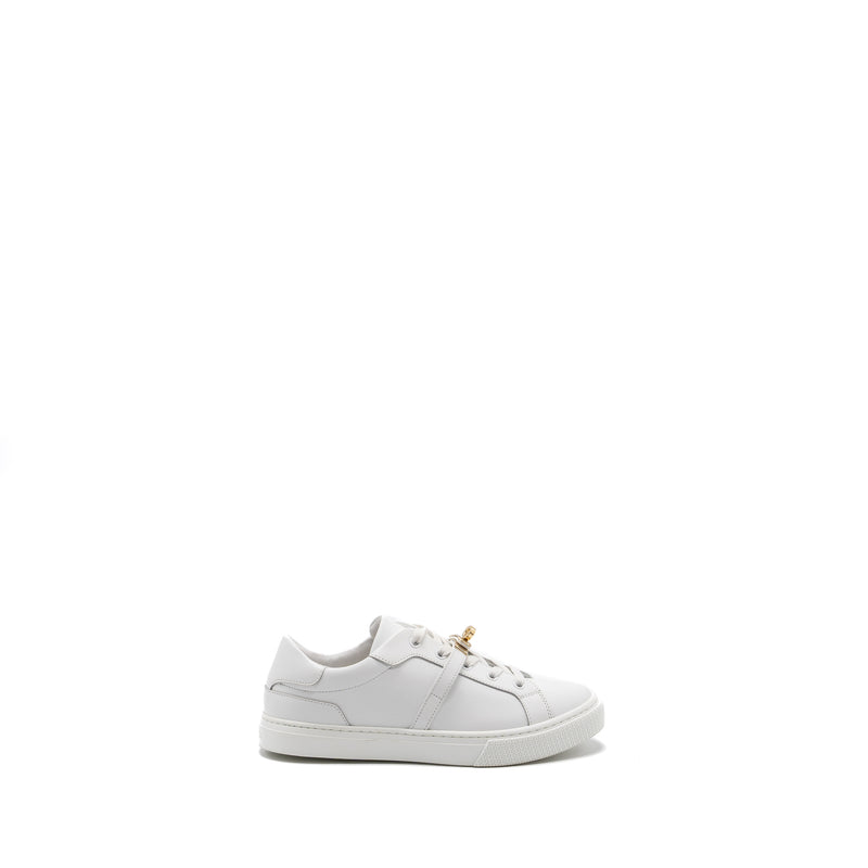 Hermes Size 38 Day Sneakers White GHW