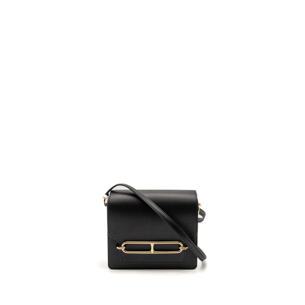 Hermes Mini Roulis Evercolor Black LGHW Stamp W