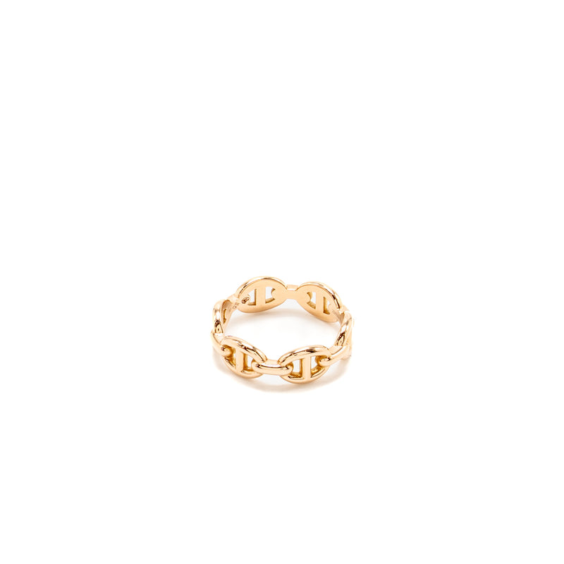 Hermes Size 50 Chaine D’Ancre Enchainee PM Ring Small Model Rose Gold