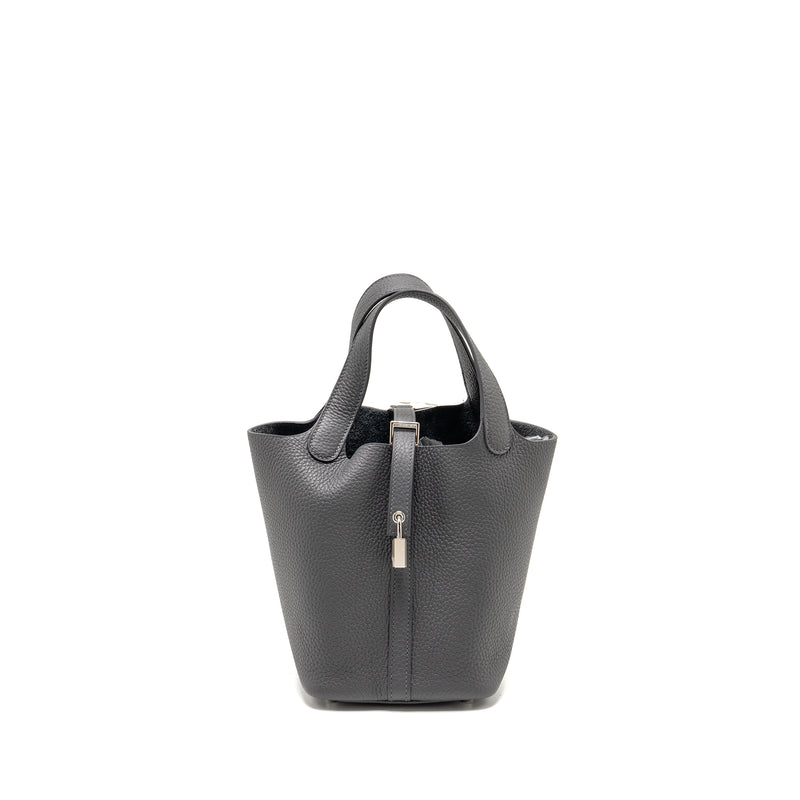 Hermes Picotin 18 Lock Bag Clemence Ardoise SHW Stamp W