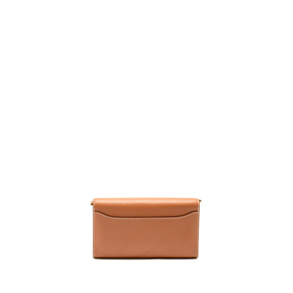 Hermes Constance to Go Evercolor Gold GHW Stamp W