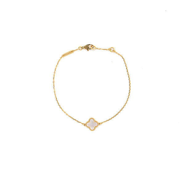 Van Cleef & Arpels Sweet Alhambra bracelet 18K yellow gold / mother of pearl