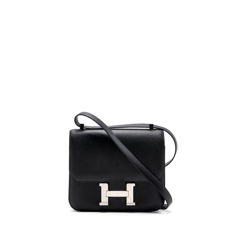 Hermes Constance 24 Epsom Black SHW Stamp A