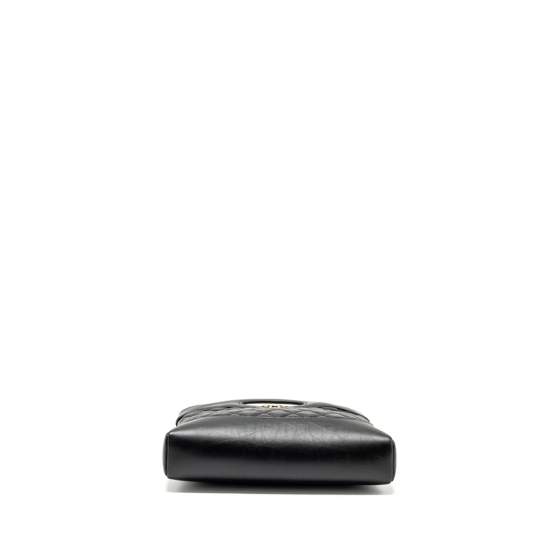 Chanel 23A mini 31 bag calfskin black LGHW (microchip)