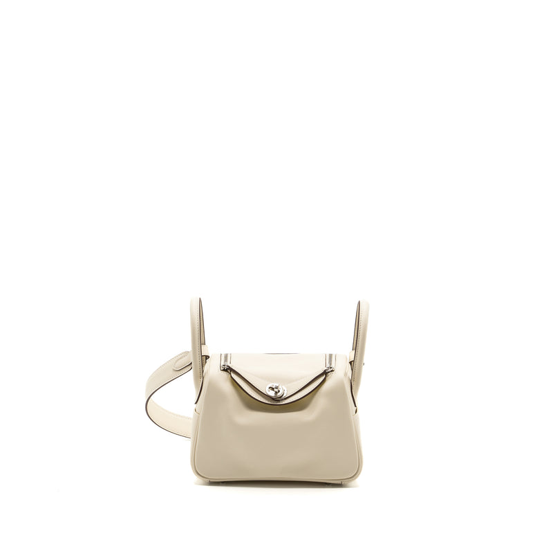 Hermes mini lindy swift Nata / lime SHW stamp B