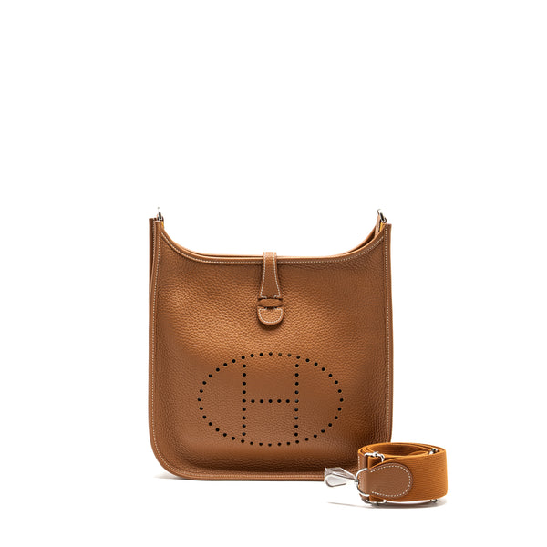 Hermes Evelyn 29 Clemence Gold SHW stamp B