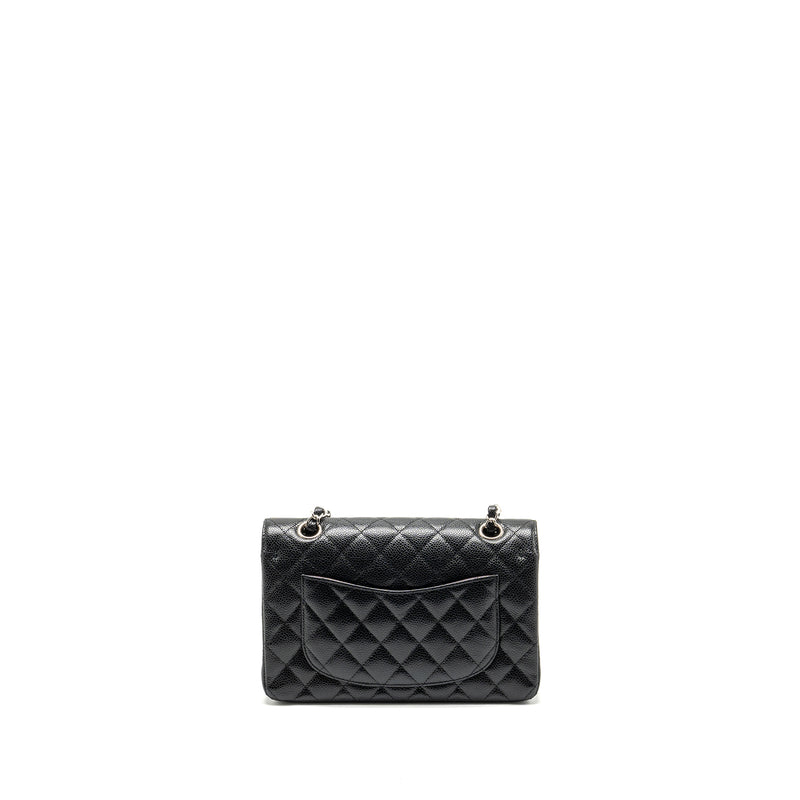 Chanel Small Classic Double Flap Bag Caviar Black SHW (microchip)