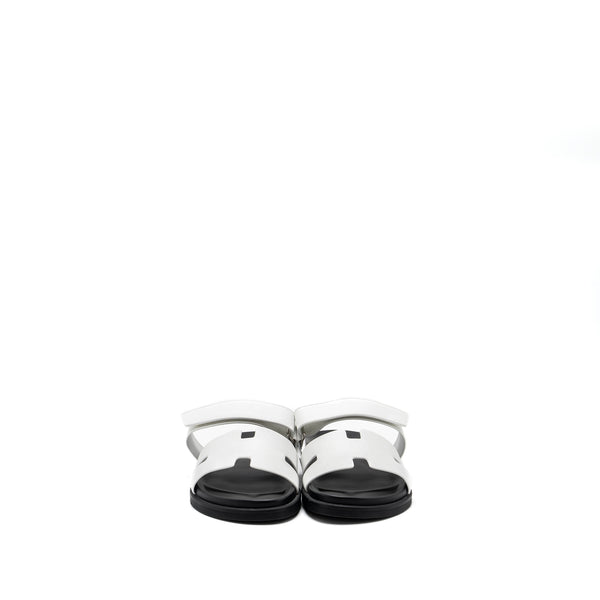 Hermes Size 43 Chypre Sandals Epsom White