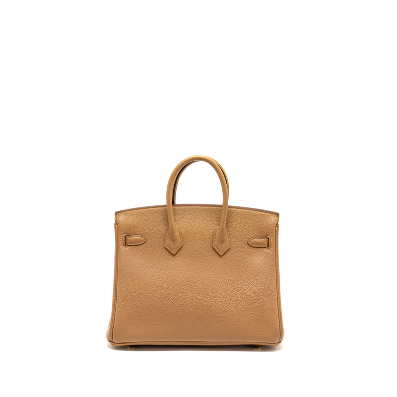 Hermes Birkin 25 Togo Biscuit GHW Stamp U