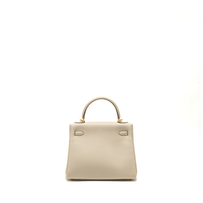 Hermes kelly 25 togo craie GHW stamp Z