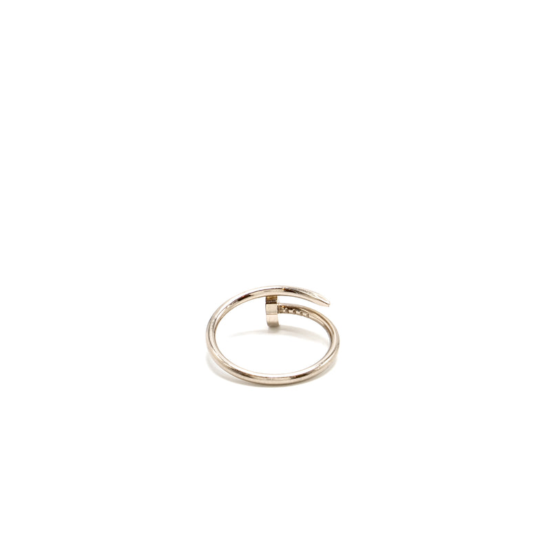 Cartier Size 55 Juste un Clou Ring, Small Model White Gold