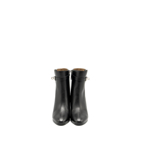 Hermes size 38 Saint Germain Ankle Boot Calfskin Black SHW