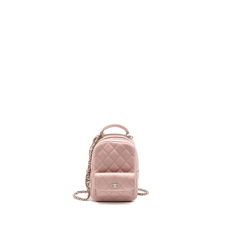 chanel classic mini backpack Chanel 24P Classic mini Backpack Caviar Light Pink SHW (Microchip)
