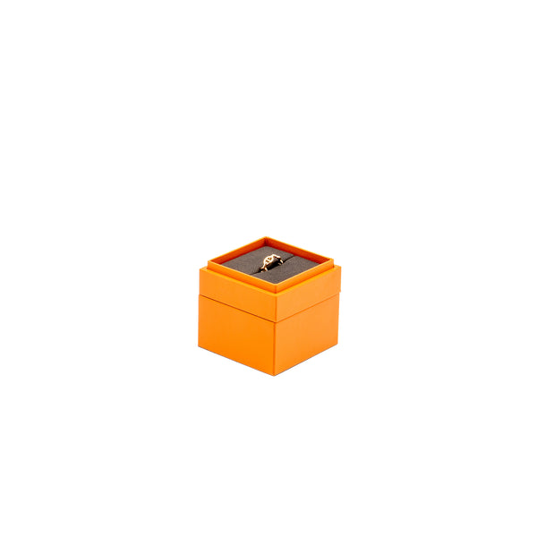 HERMES Size 50 Chaine D’ancre Enchainee Ring Small Model Rose Gold