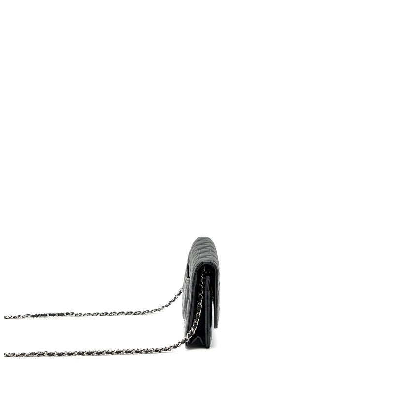 Chanel Classic Wallet On Chain Caviar Black SHW (microchip)
