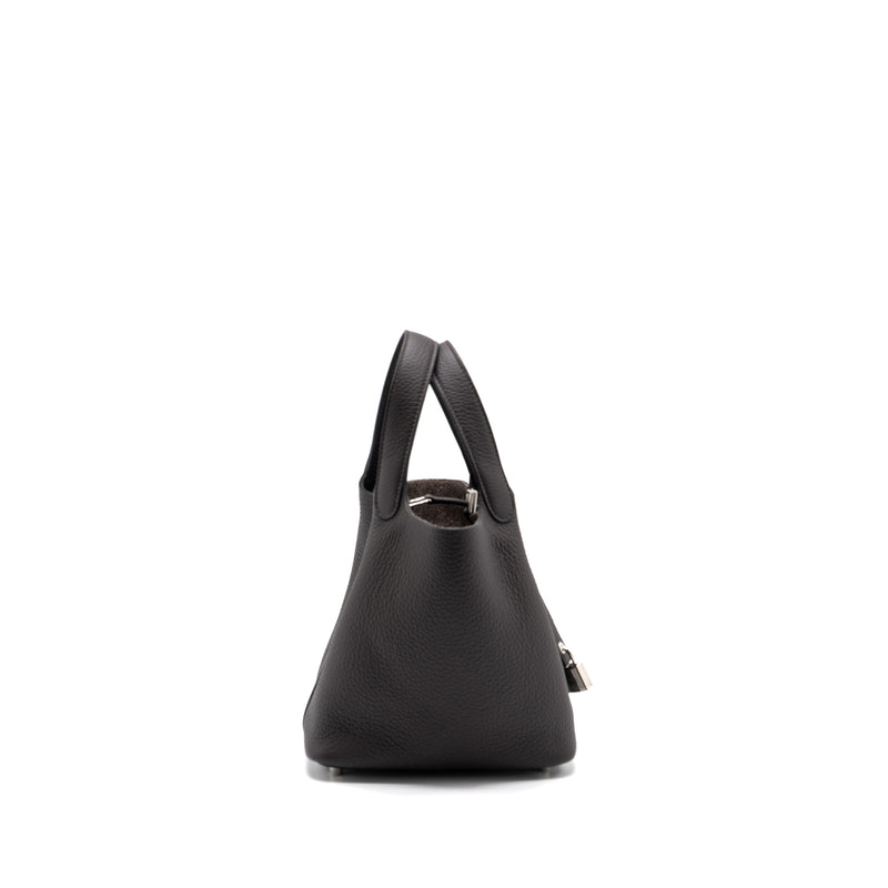 Hermes Picotin 18 Clemence Macassar SHW Stamp B
