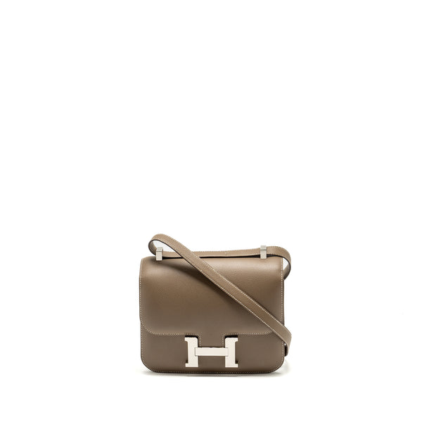 Hermes Constance 24 Epsom Etoupe SHW Stamp Z