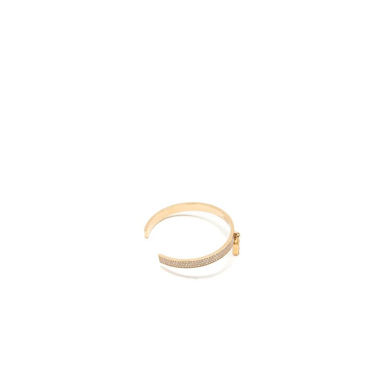 Hermes Size SH Kelly Cadenas Bracelet, small Model Rose Gold/Diamonds