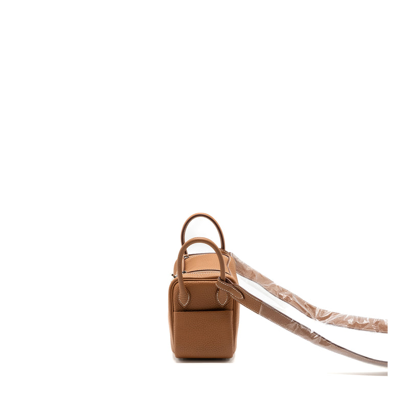 Hermes Mini Lindy Clemence Gold SHW Stamp B