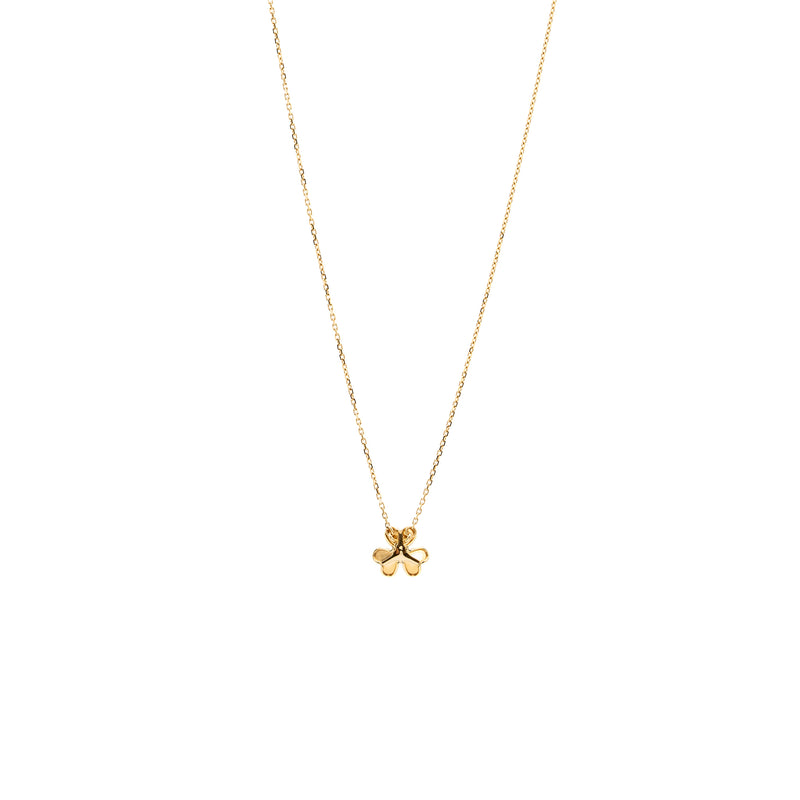 Van cleef & arpels Frivole pendant, mini model yellow gold, one diamond