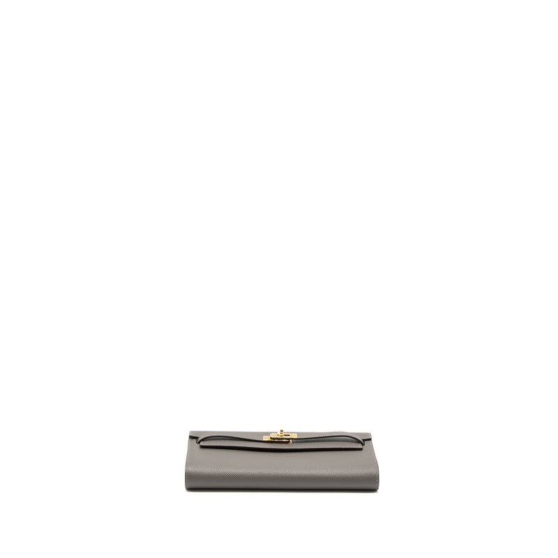 Hermes Kelly to Go Epsom Gris Meyer GHW Stamp U