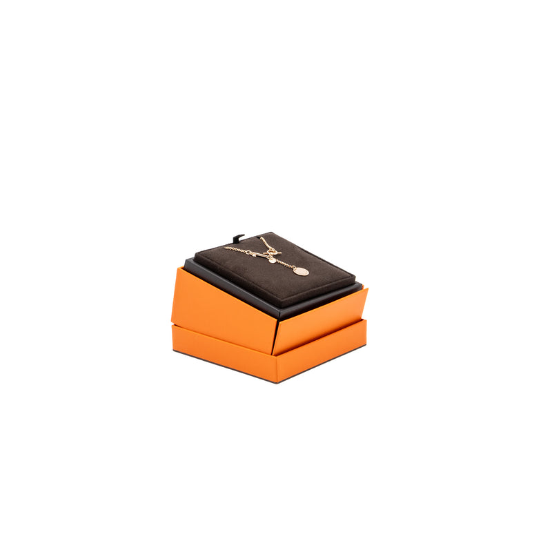 Hermes Ex-Libris pendant small model, rose gold