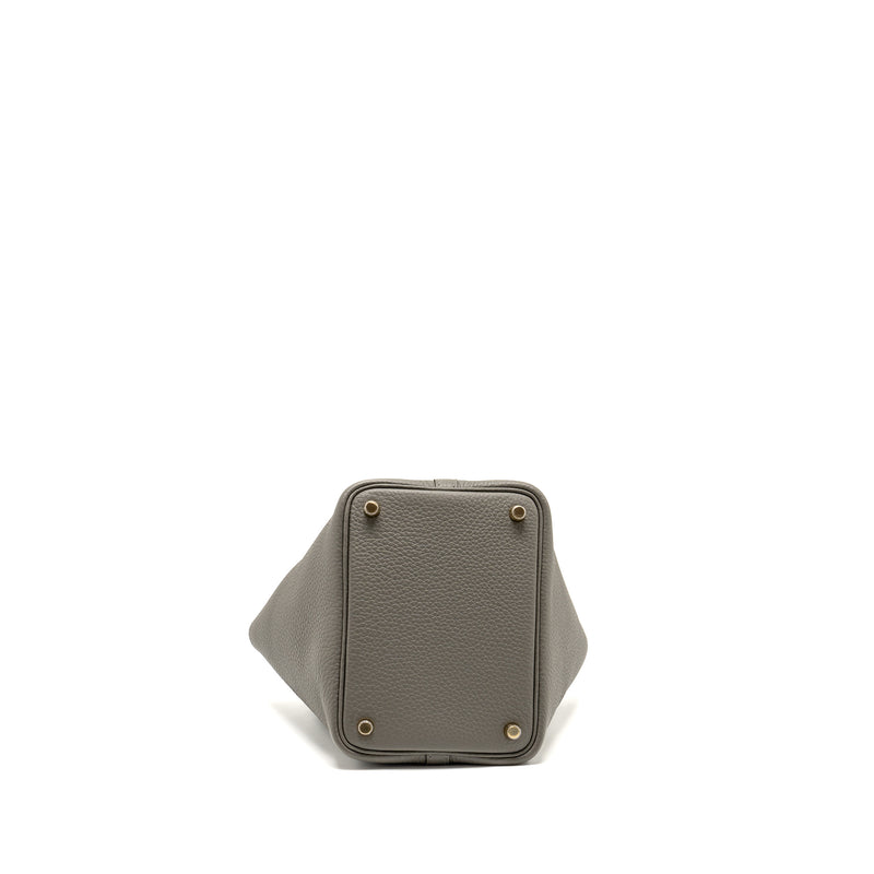 HERMES Picotin 18 Lock Bag Clemence 0L Gris Meyer GHW Stamp U