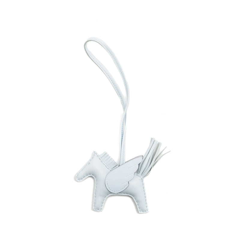 Hermes Rodeo Pegase pm bag charm blue brume stamp W