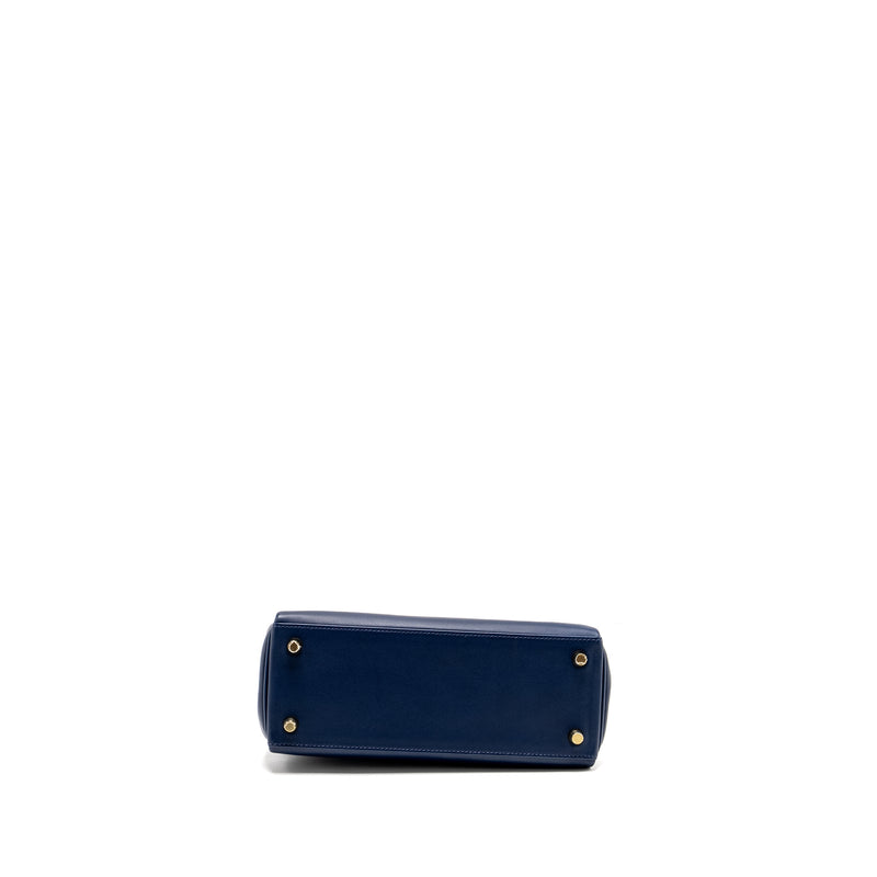 Hermes Kelly 25 Swift Bleu Navy GHW Stamp Y