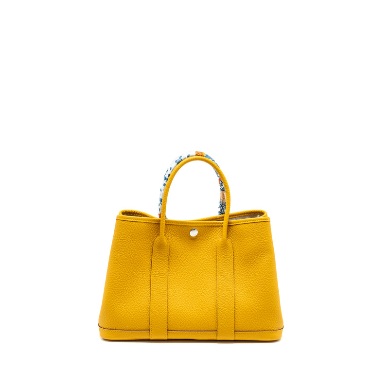 Hermes garden party 30 Country 9D Jaune Ambre SHW Stamp Y