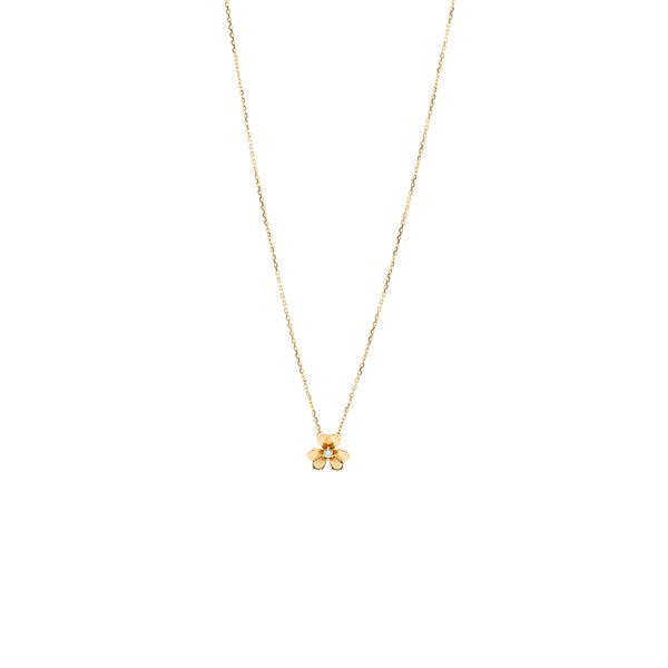 Van cleef & arpels Frivole pendant, mini model yellow gold, one diamond