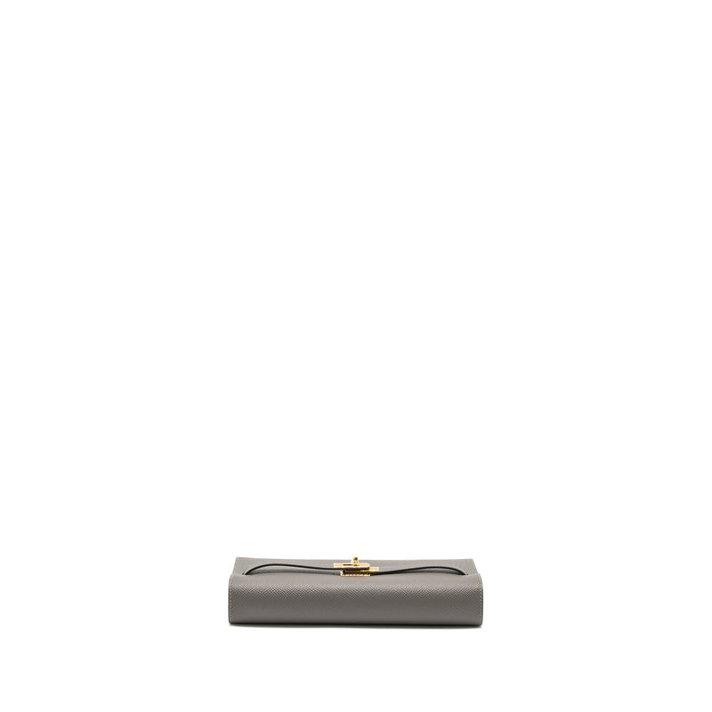 Hermes Kelly to Go Epsom Gris Meyer GHW Stamp U