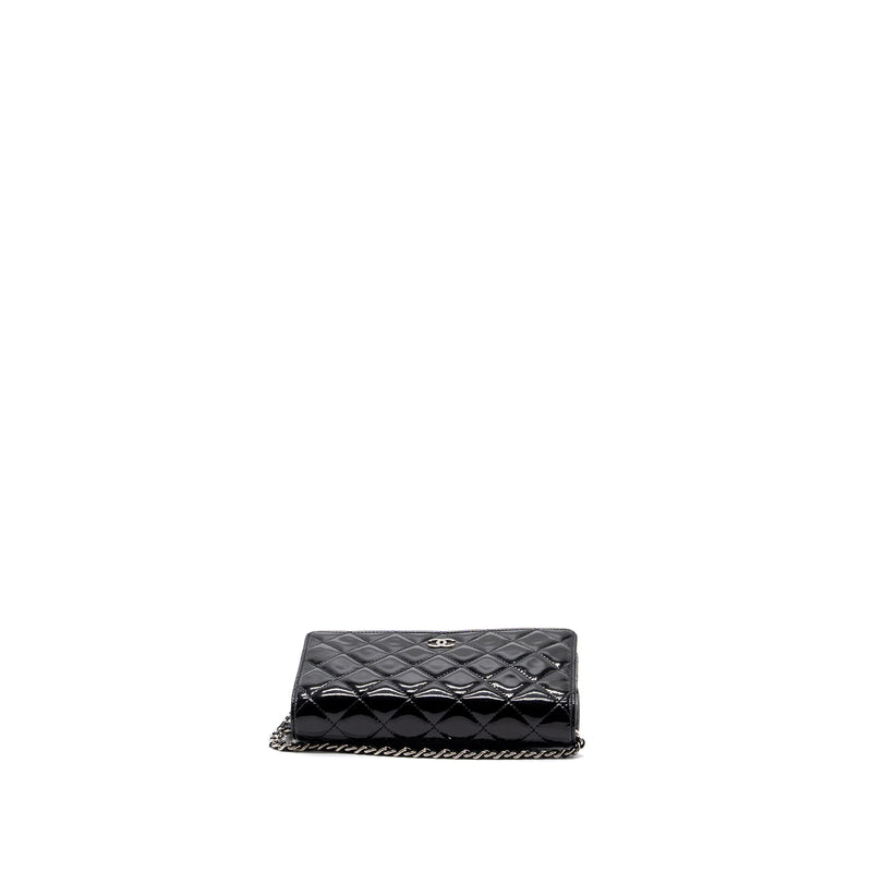 Chanel Classic Wallet On Chain Patent Black SHW