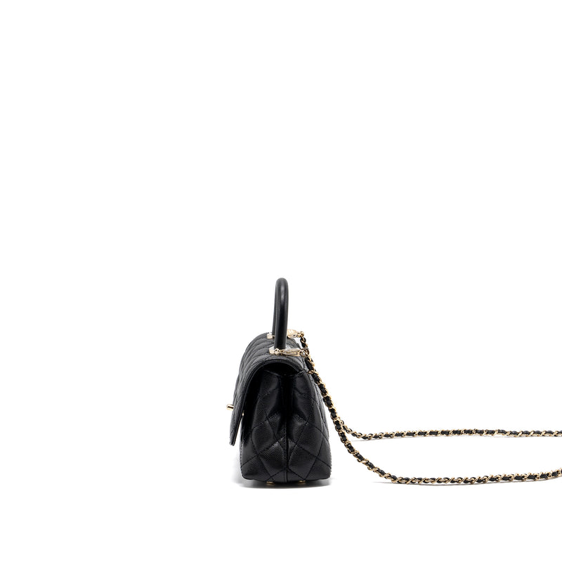 Chanel Coco handle Mini Caviar Black LGHW(Microchip)