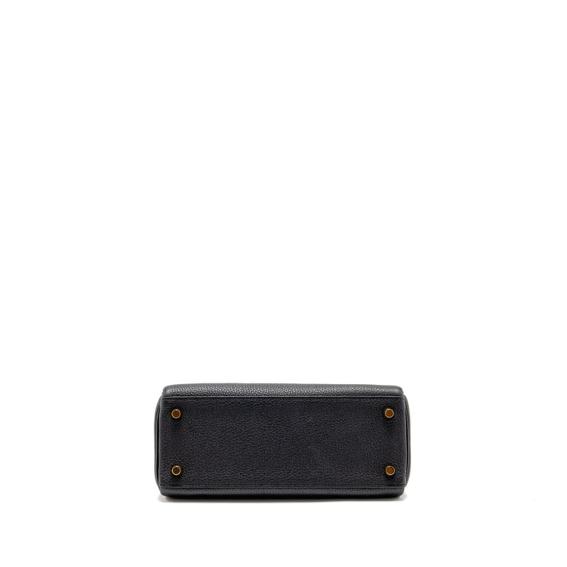 Hermes Kelly 25 Togo Black GHW Stamp U