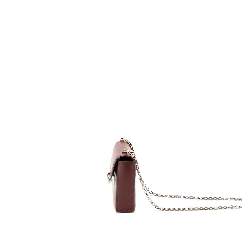Hermes Mini Verrou Bag Tadelakt Rouge H SHW Stamp A