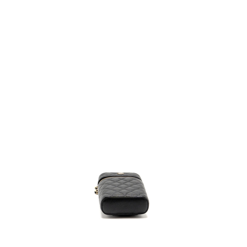 Chanel Classic Vanity Phone Holder with Chain Caviar Black LGHW