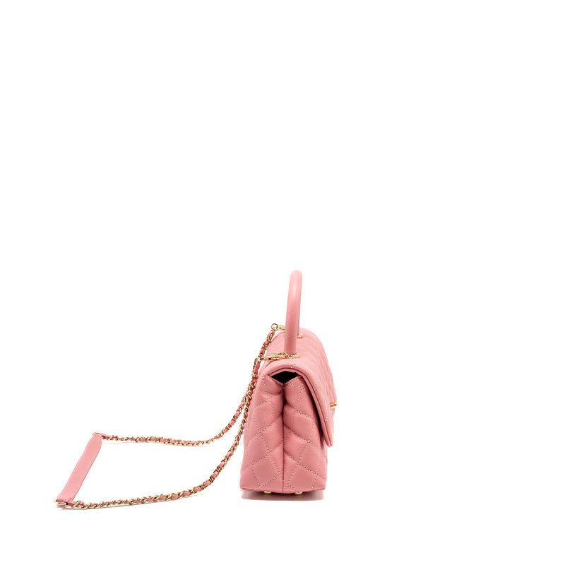 Chanel Small Coco Handle Caviar Pink LGHW