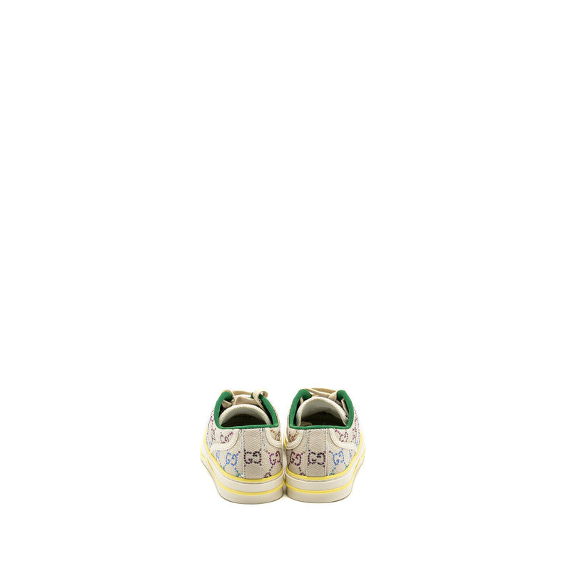 Gucci Size 37.5 Tennis 1977 Sneaker Canvas/ Crystal Multicolour