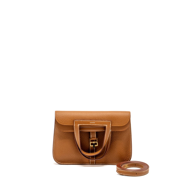 Hermes Halzan 25 Clemence Gold GHW Stamp B