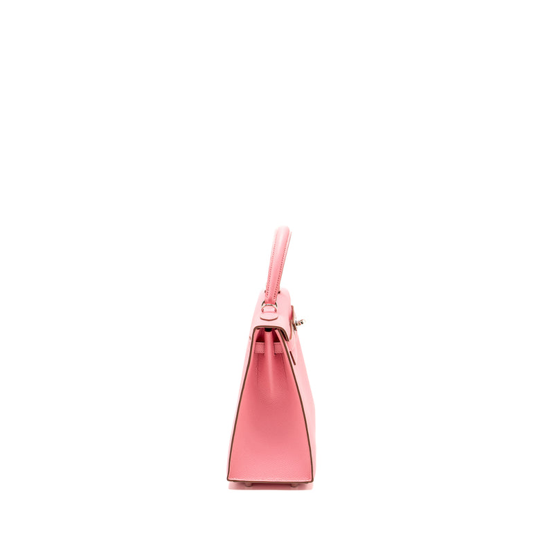 Hermes Kelly 25 Epsom 1Q Rose Confetti SHW Stamp Y