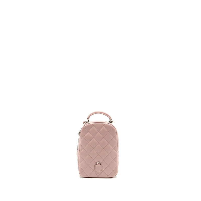 Chanel 24P Classic mini Backpack Caviar Light Pink SHW (Microchip)