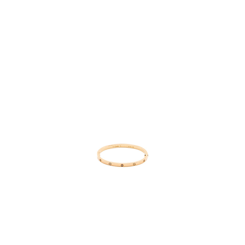 Cartier size 15 love bracelet small model Rose Gold,6 diamonds