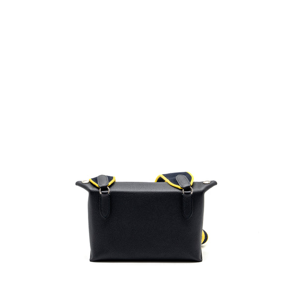 Hermes Videpoches togo black with multicolour strap SHW stamp U