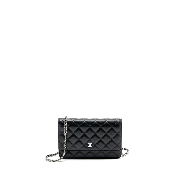 Chanel Classic Wallet On Chain Caviar Black SHW (microchip)