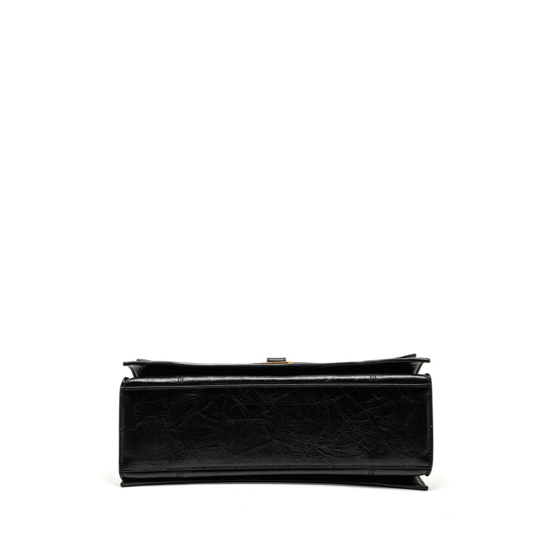 Balenciaga Medium Women’s Crush Chain Bag Calfskin Black GHW